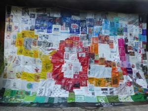 2018 SOS! ~50qm genäht aus Plastiktüten 